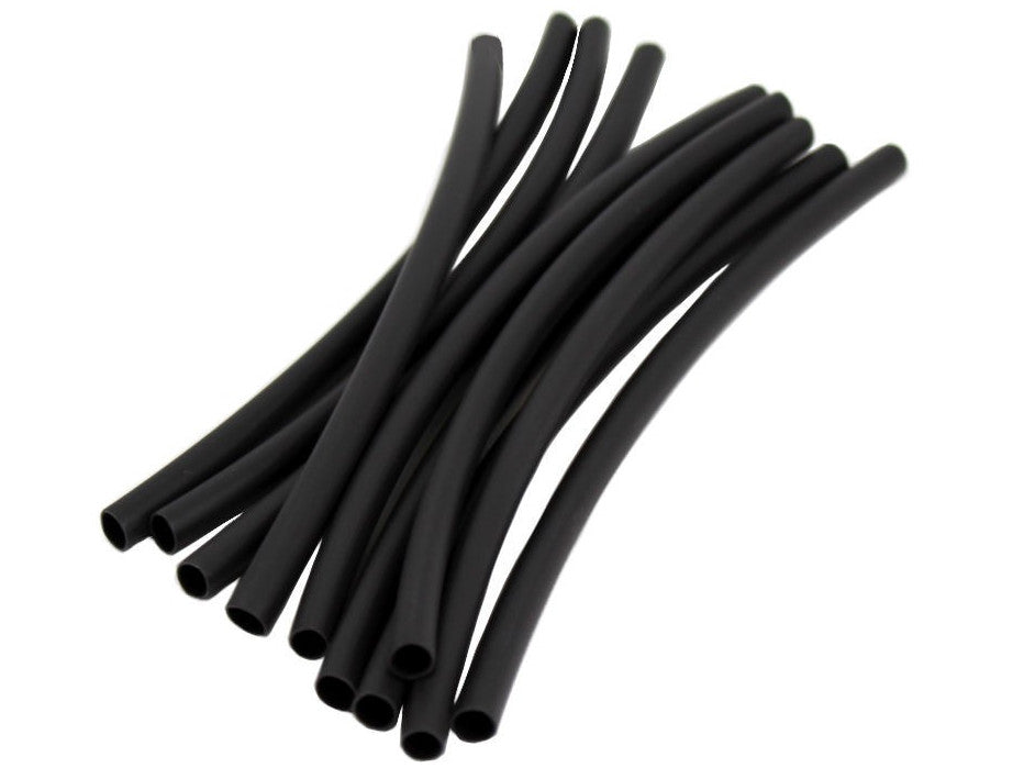 Black Heat Shrink Tubing 3/16" 6" 10pk Global Tone