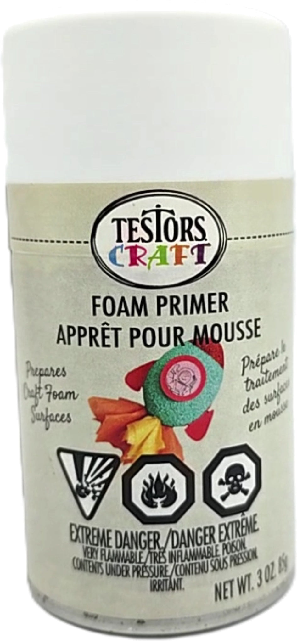 Testors Craft Foam Primer 85g Aerosol