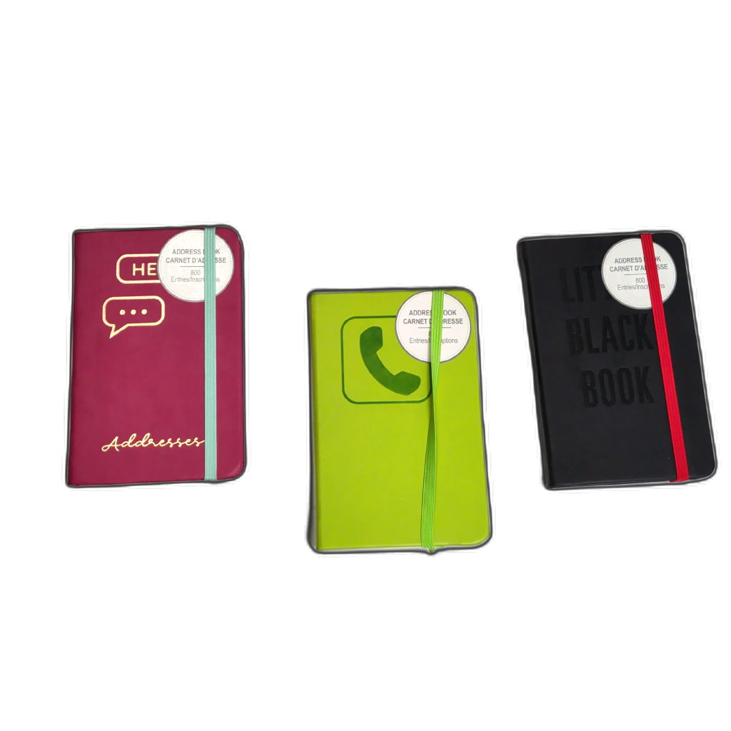 Address Book Assorted Colours