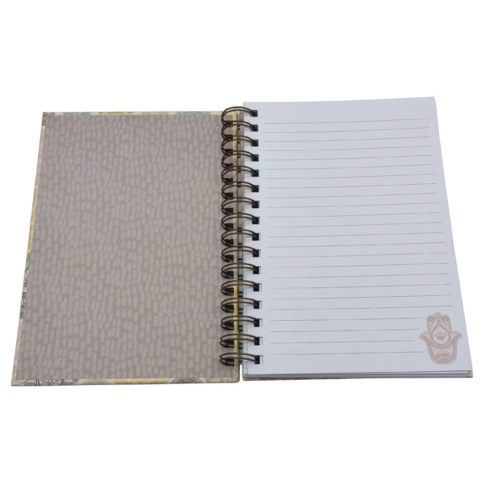 Hardcover Journal 6" x 8.5" 128 Sheets Hamsa Hands Molly — alternate view