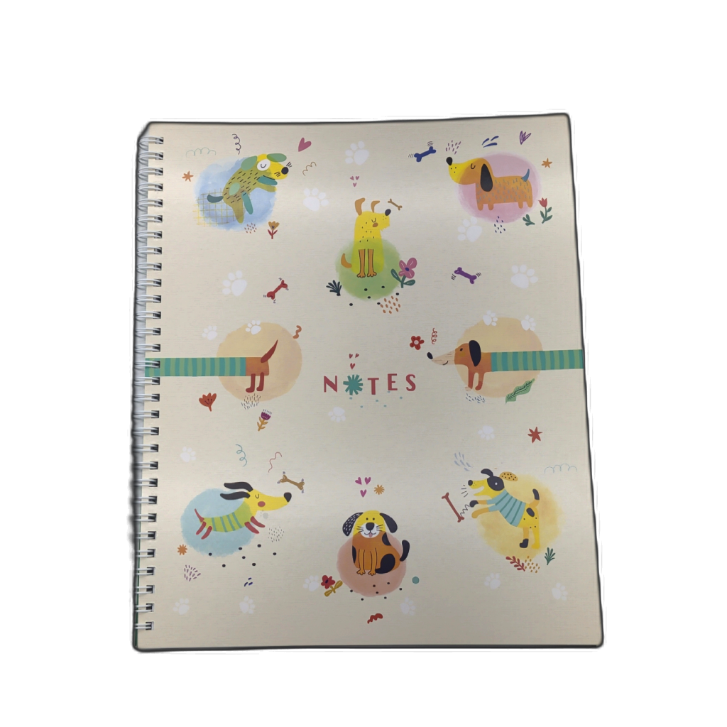 Hilroy Notebook Furry Friends Dogs 80 Sheets