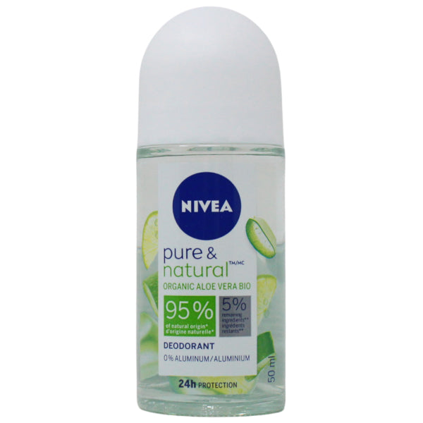 Nivea Roll On 50ml Pure & Natural Aloe