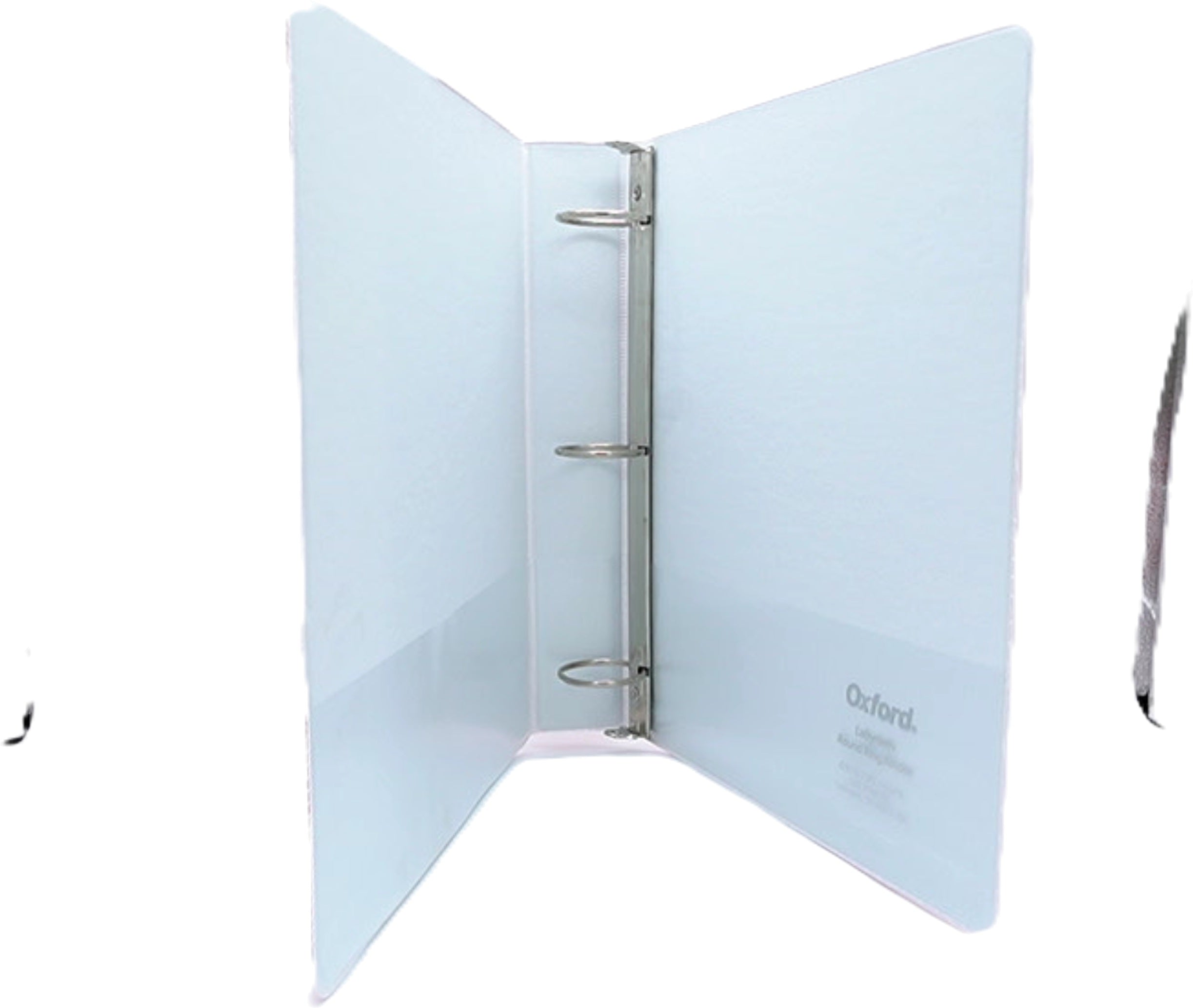 Oxford 1.5" Binder Red White Striped Squares