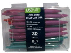 Gel Pen 30-Pack 0.7mm assorted colours bulk pack