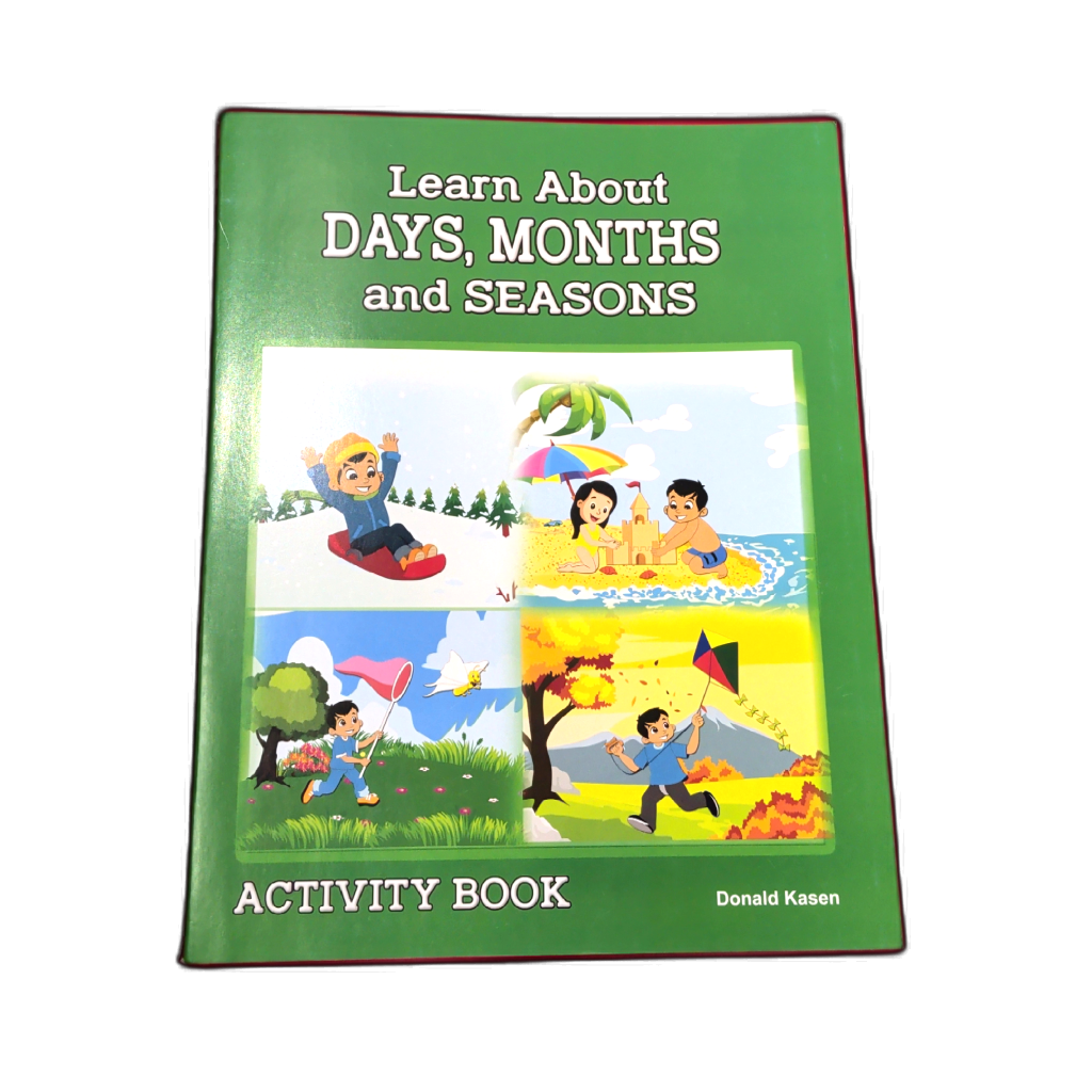 Learn About Days, Months and Seasons preschool activity book