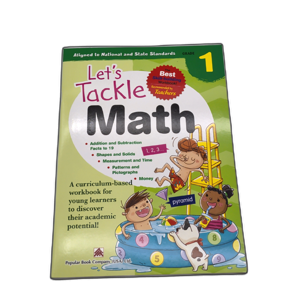 Let's Tackle Math Grade 1 Workbook — Addition, Subtraction & More