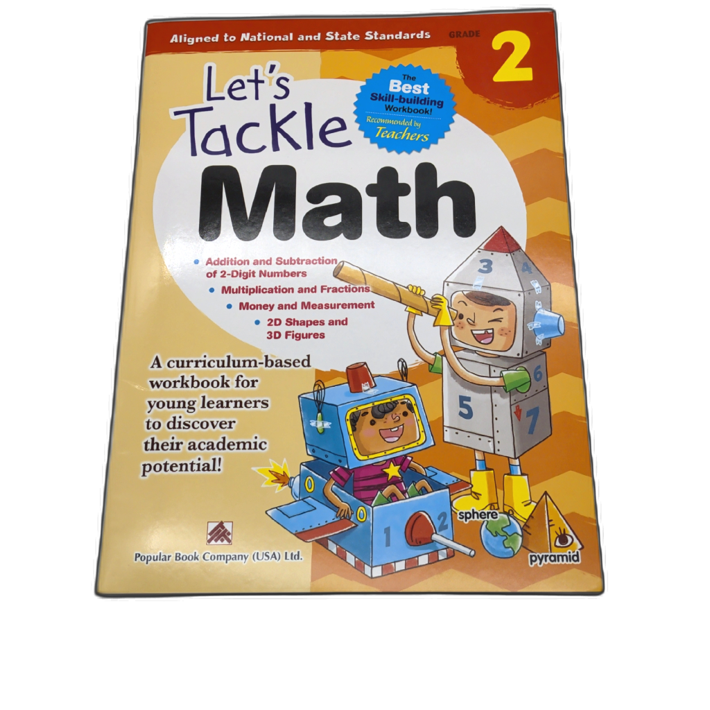 Let's Tackle Math Grade 2 Workbook — Addition, Place Value, Time