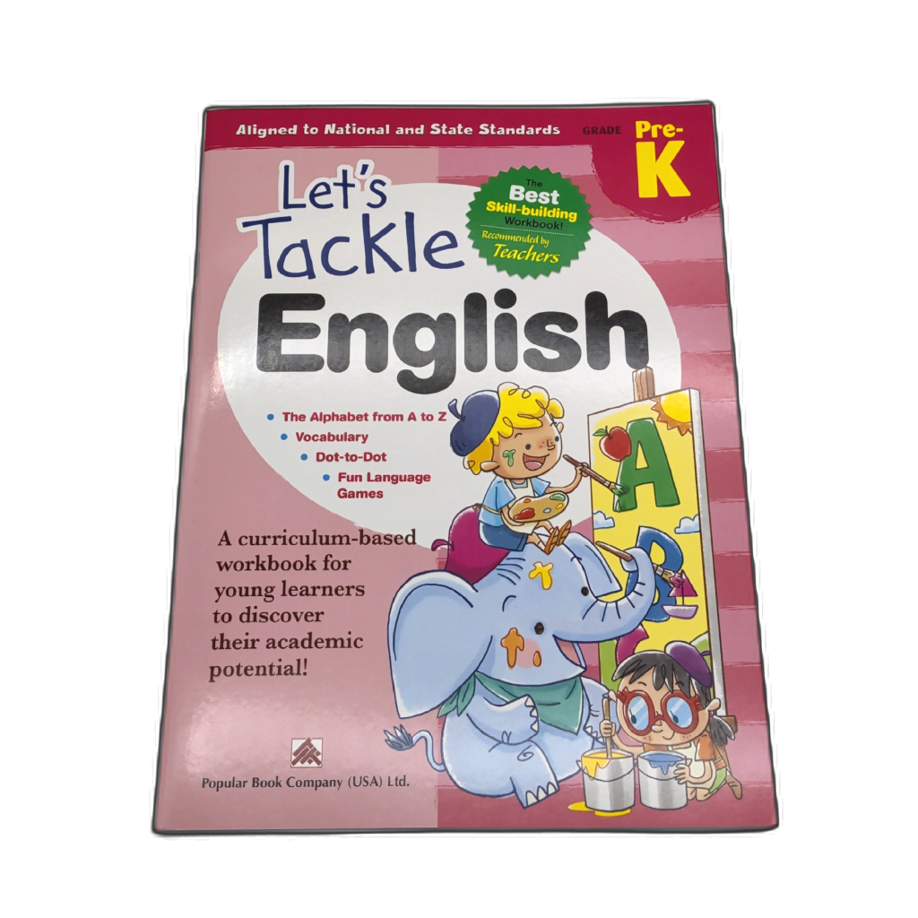 Let's Tackle English Pre-K Workbook — Letters & Beginning Reading