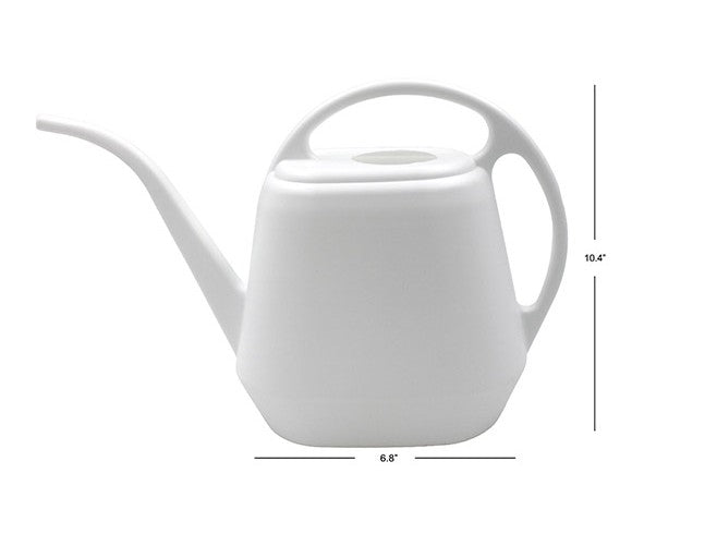 White Plastic Watering Can 4 Litre Modern Housewares