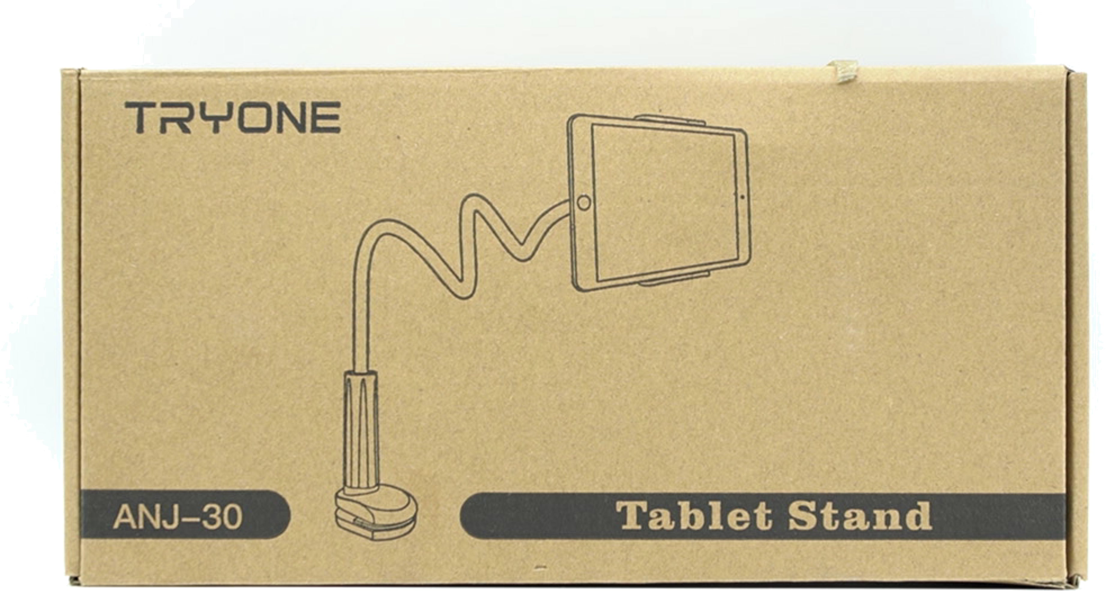Tryone Gooseneck Tablet Stand - Flexible Black Holder