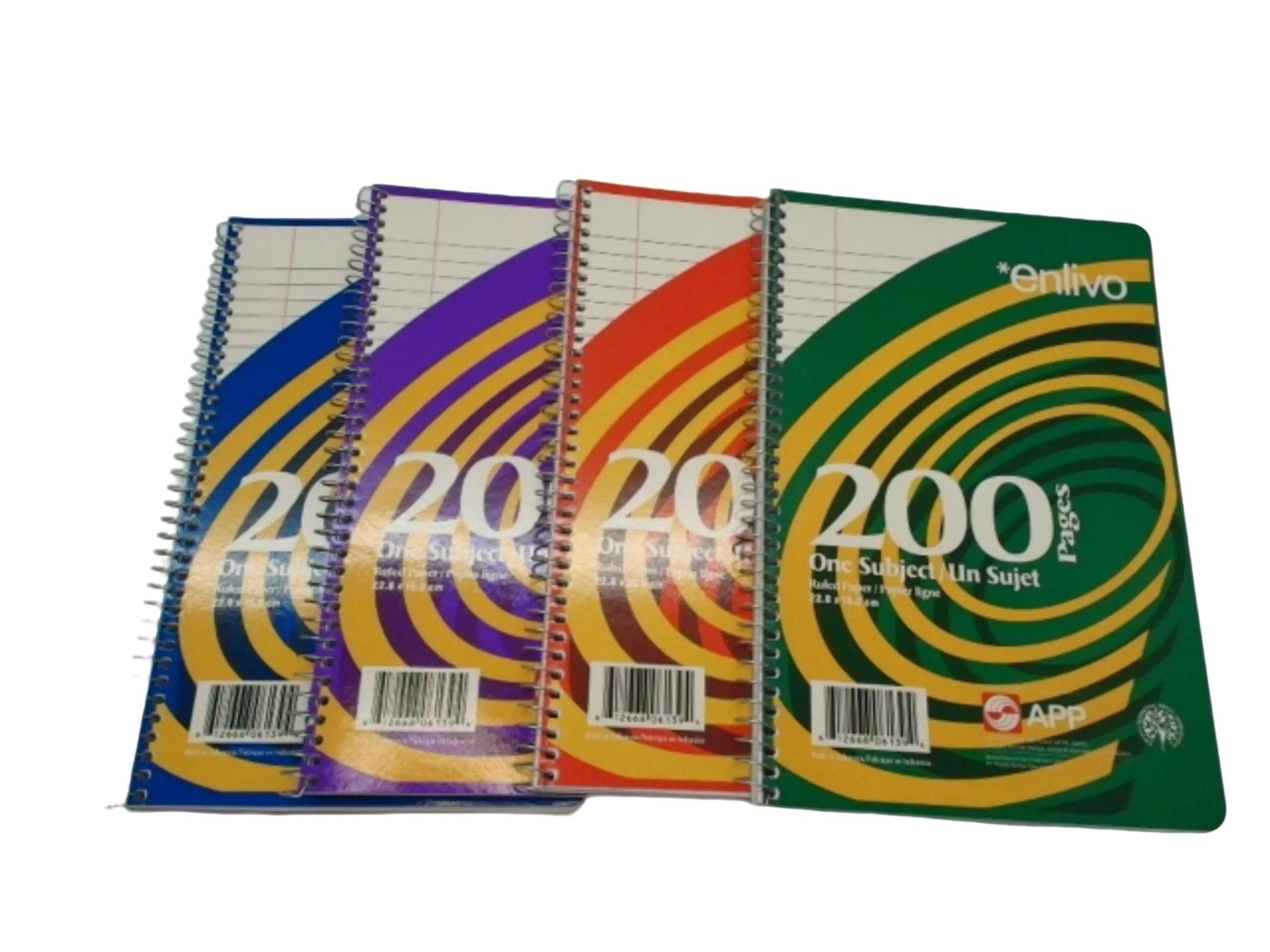 1 Subject Coiled Notebook 200 Pages 6" X 9.25" - Brantford Surplus