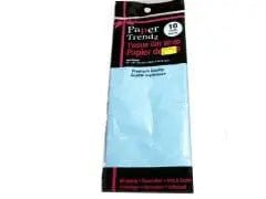 10pc.Light Blue Tissue Wrapping Paper 20x26" - Brantford Surplus