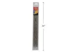12"/30CM STEEL RULER CORK BACK NON SLIP VINYL POUC H H - Brantford Surplus