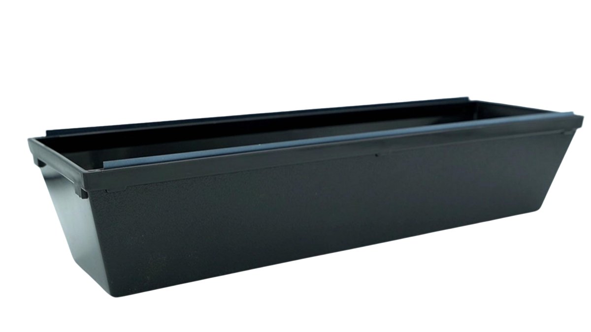 14" Black Plastic Mud Pan – Durable Drywall Tool - Brantford Surplus