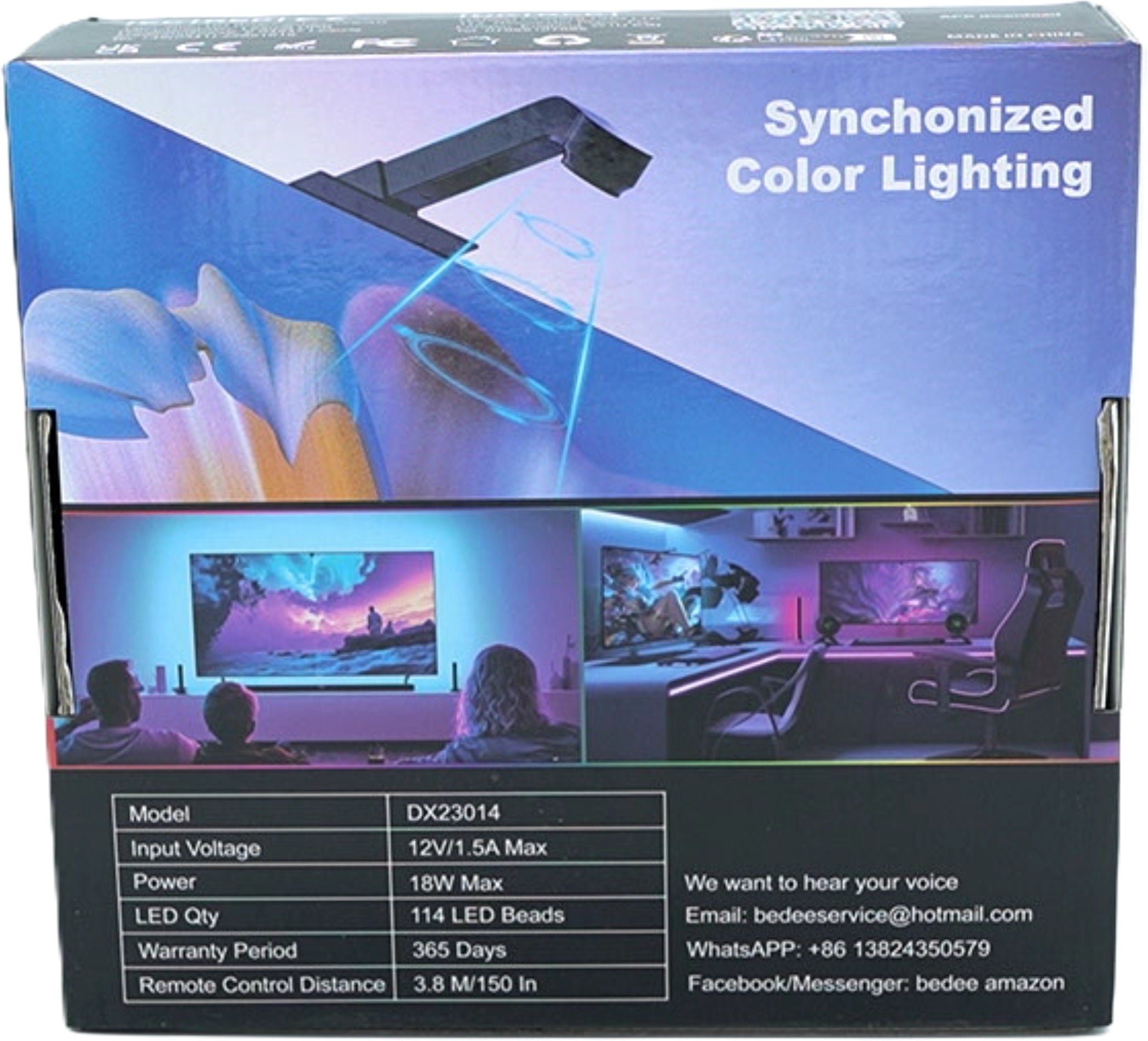 Bedee Immersion TV Backlight 55-65 Inch LED Strip