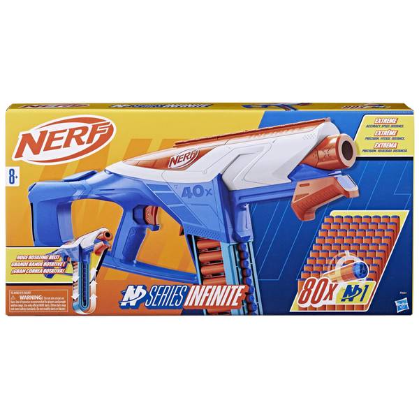 Nerf N-Series Infinite Gun with 80 Darts Rotating Belt
