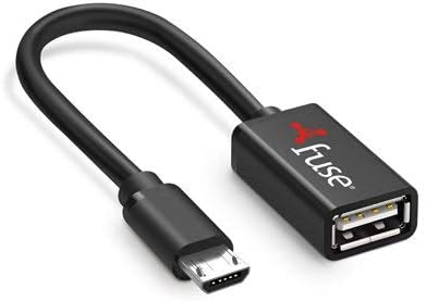 6" OTG Micro USB Cable with Fuse Protection