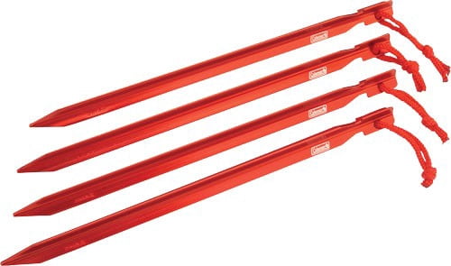 Aluminum Tent Stakes 9" 4pk. Coleman or B/U .99each