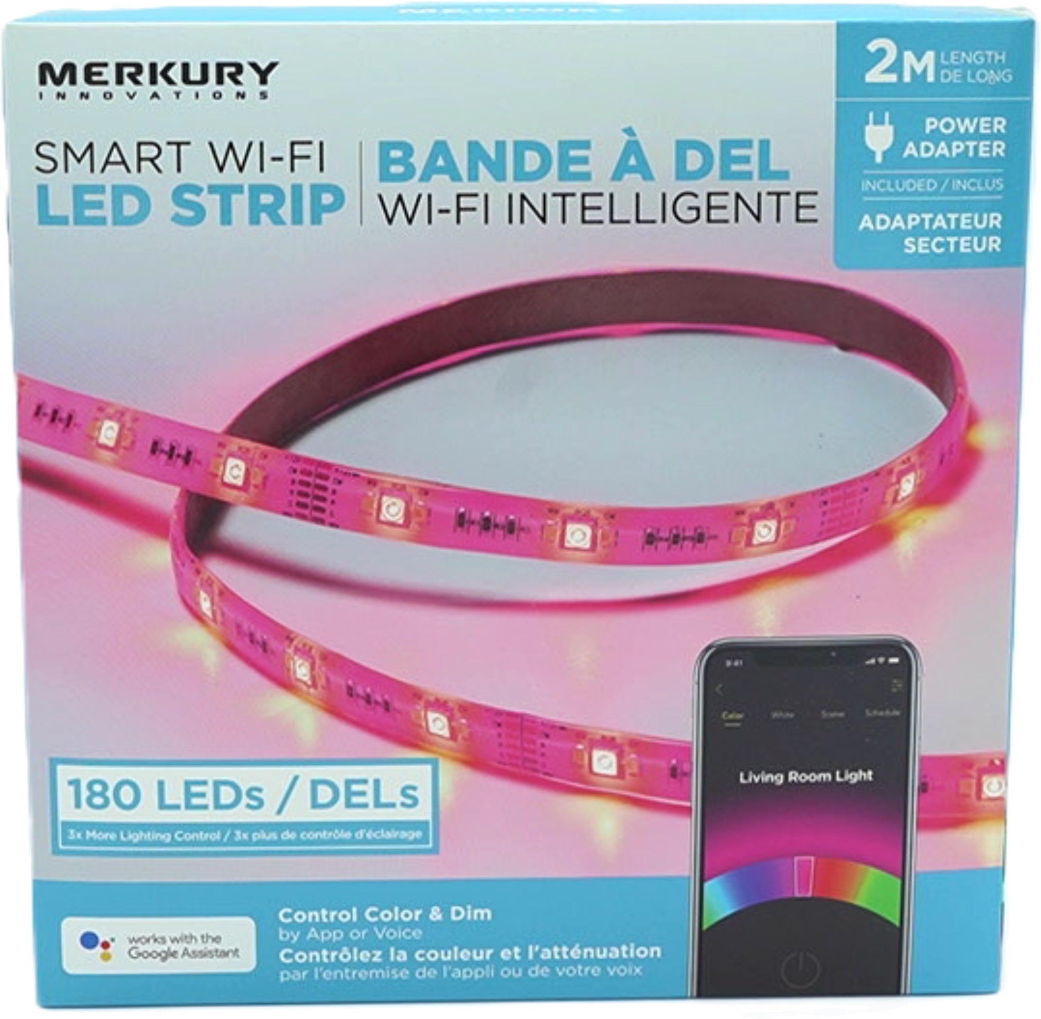 Merkury Smart WiFi LED Strip Lights 2m Multicolour