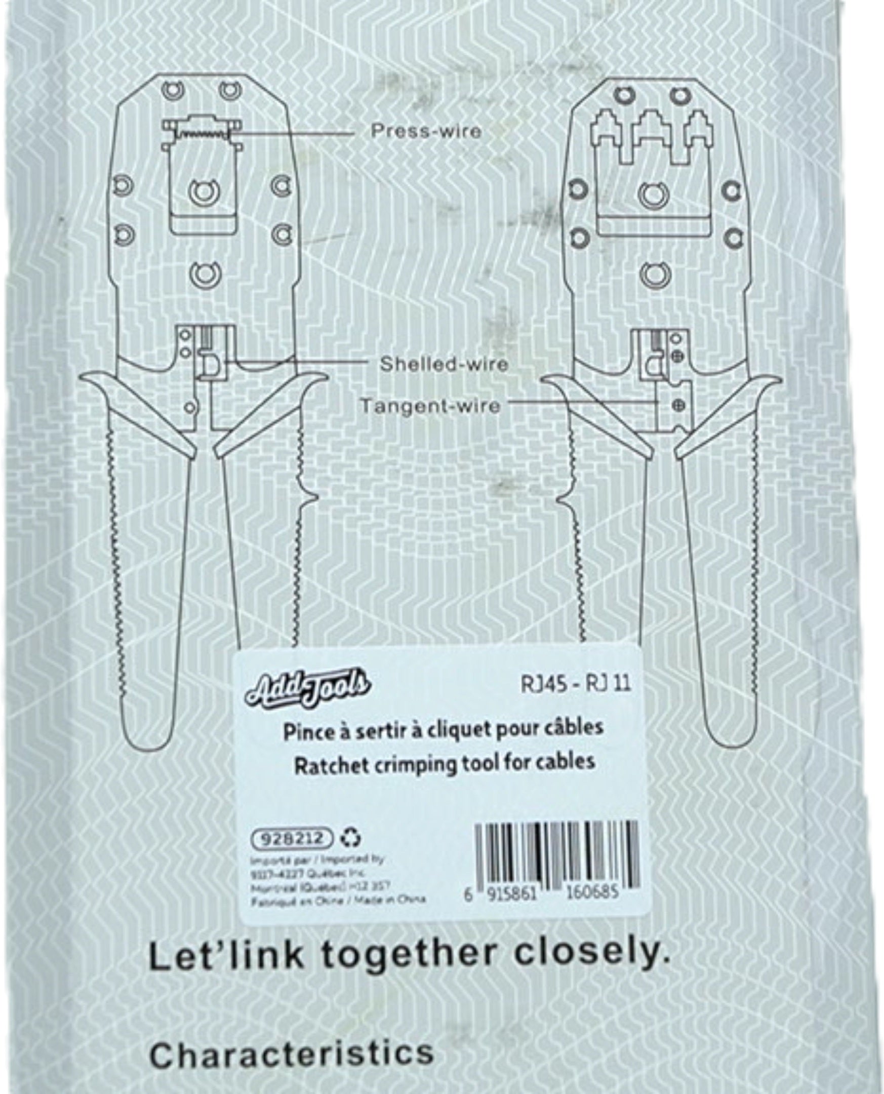 3-in-1 Modular Ratcheting Crimping Tool Kit