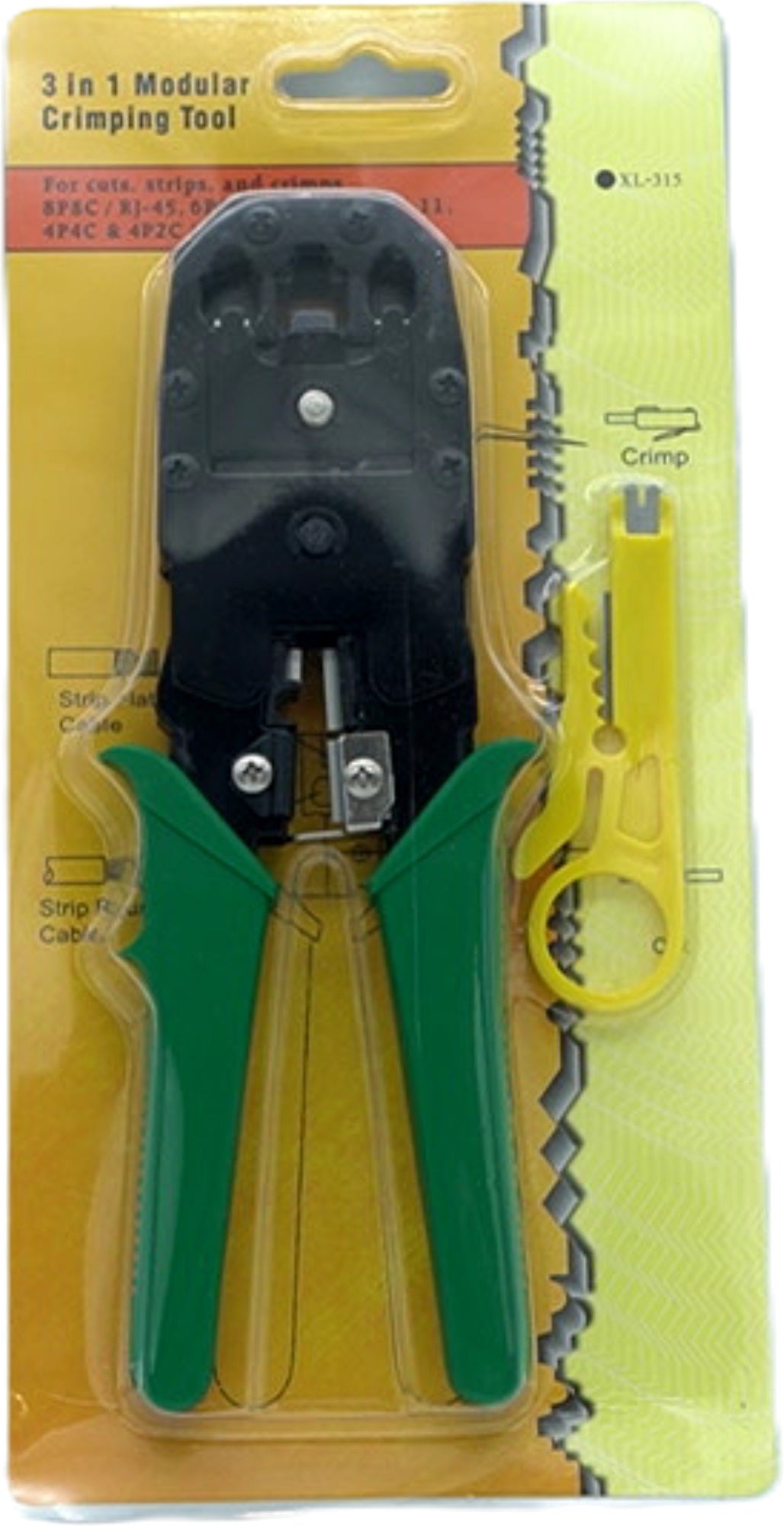3-in-1 Modular Ratcheting Crimping Tool Kit