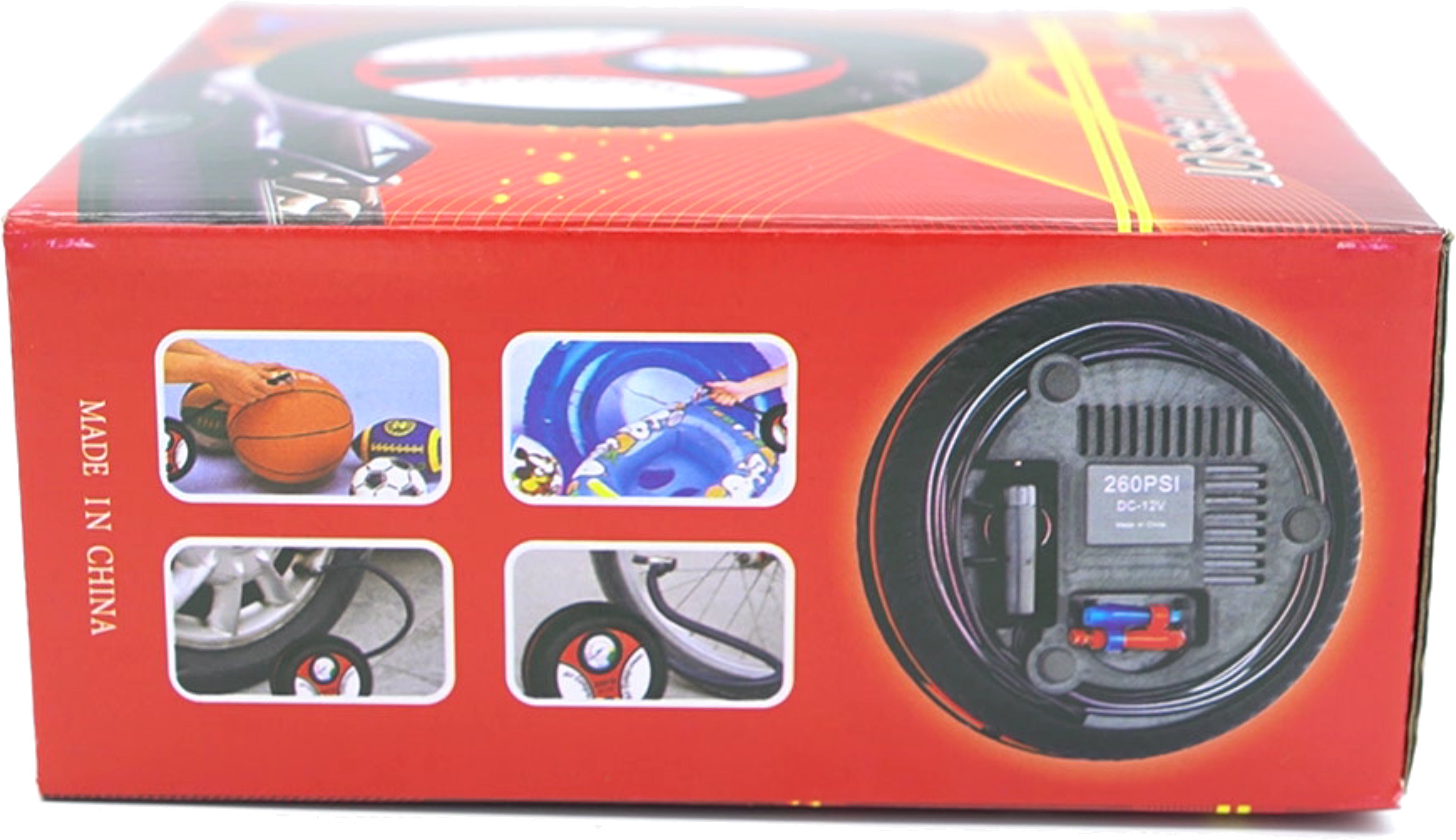 12V Portable Air Compressor 260 PSI High Pressure