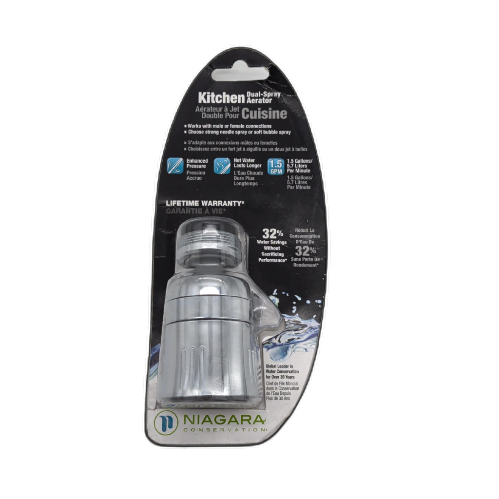 Niagara Conservation Dual Spray Kitchen Faucet Aerator