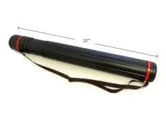 3" DIAMATER.ARTIST TUBE,EXTEND 36" W/CARRY STRAP B LACK - Brantford Surplus