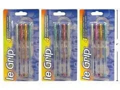 3 GEL PENS, METALLIC INK, BLISTERED - Brantford Surplus