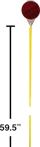 5 Foot Reflective Driveway Marker Pole
