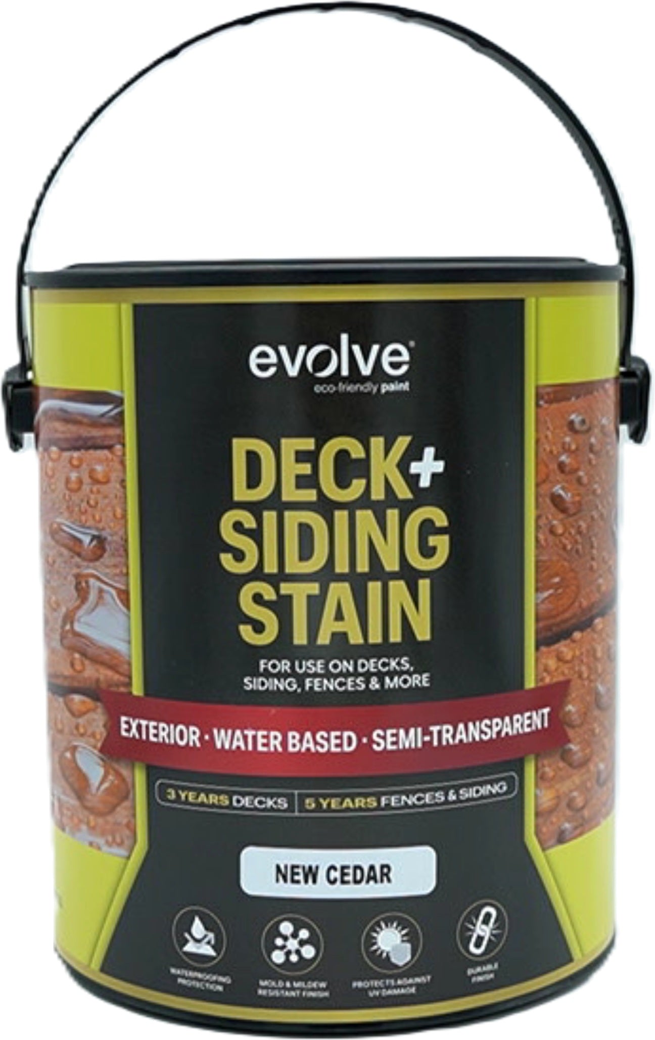 Evolve Exterior Deck Siding Stain New Cedar 3.78L