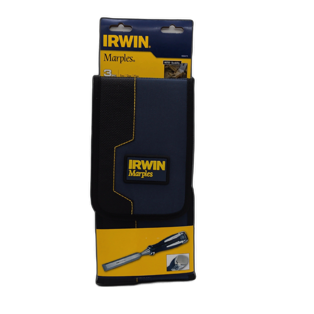 Irwin Marples 3-piece chisel set with wallet