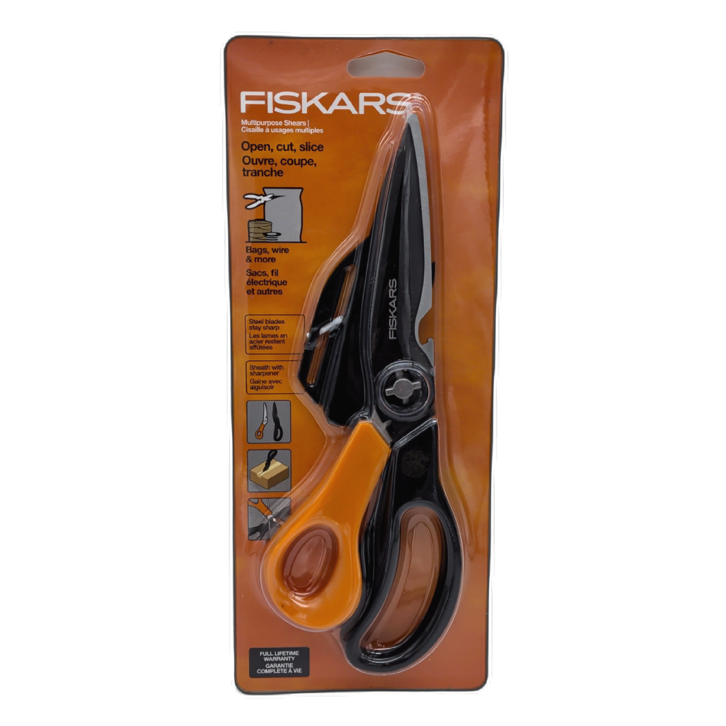 Fiskars Multipurpose Shears with Sheath and Sharpener