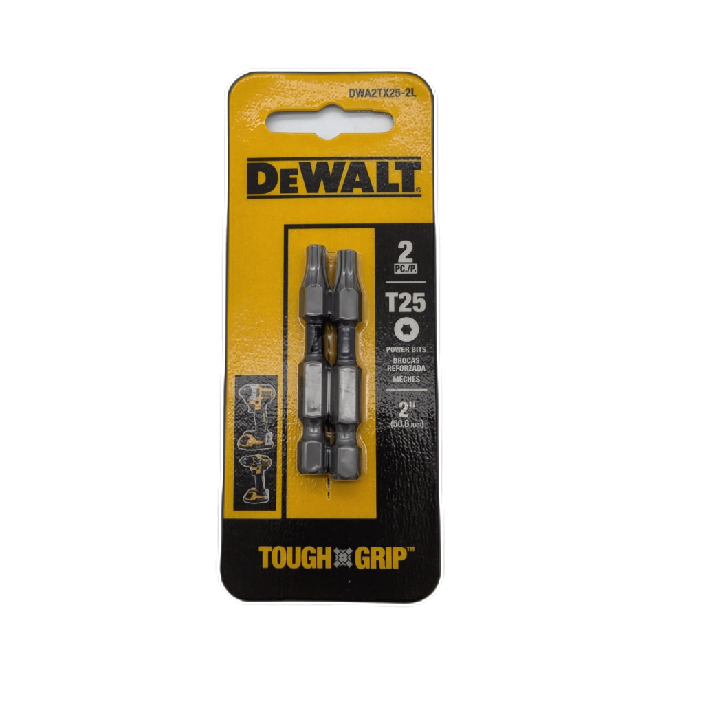 DeWalt 2-Inch T25 Torx Power Bits — 2-Pack Impact Bits