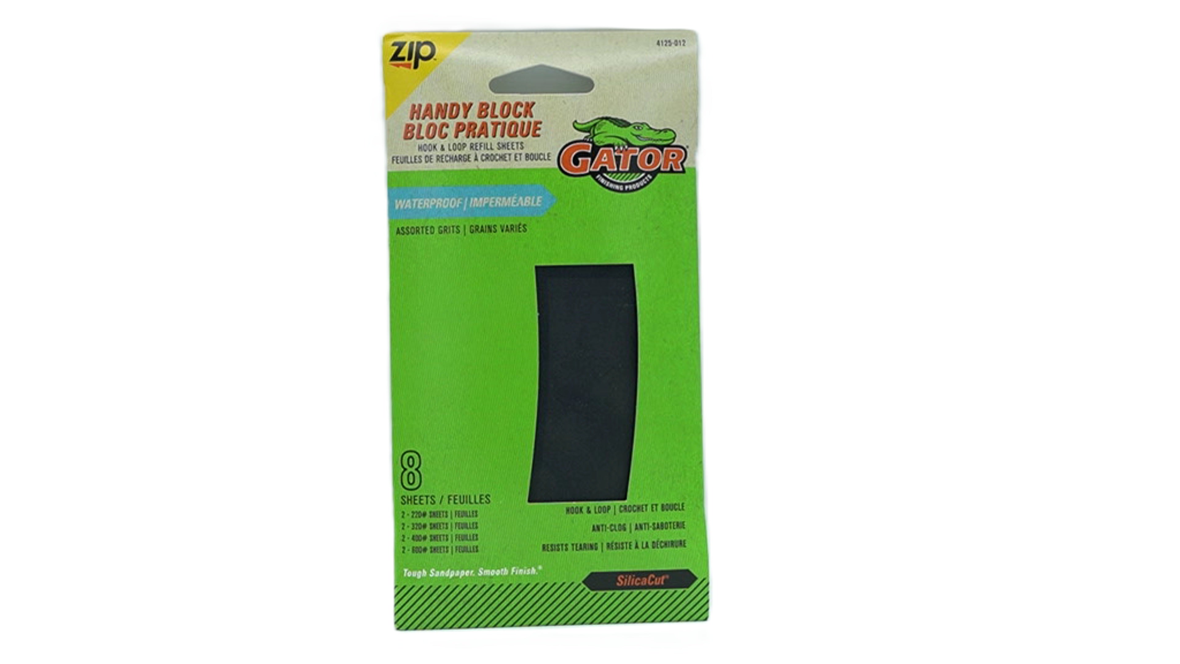 Gator Hook & Loop Sandpaper Sheets – 8-Pack Assorted Grits