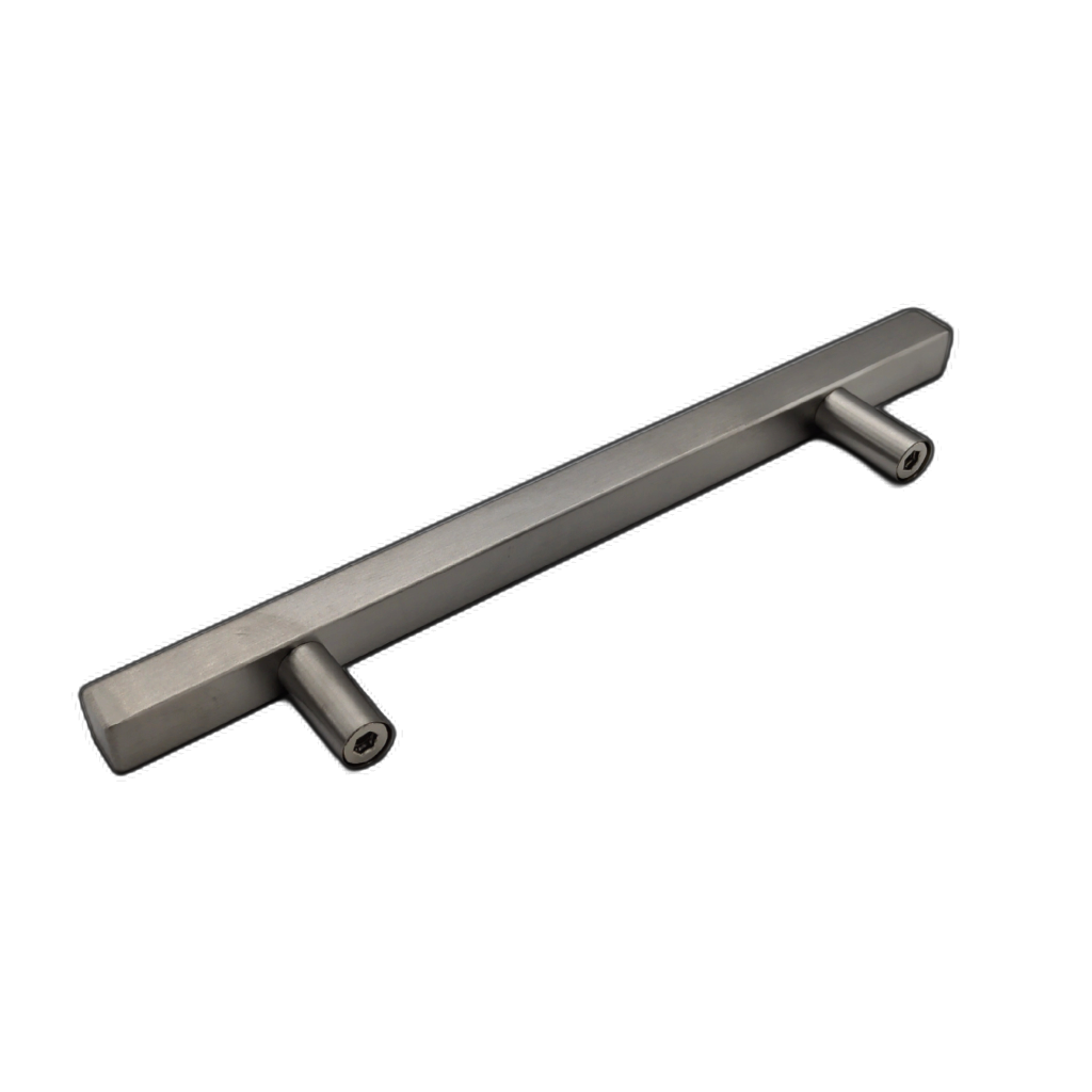 Euro Square Bar Pull 128mm Stainless Steel — detail