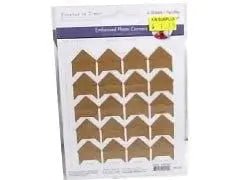 3/4" Embossed Photo Corner Kraft Natural - Brantford Surplus