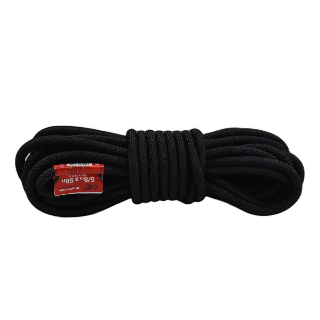 Black Rope 5/8 Inch x 50 Foot 900lb