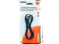 3.5mm to 3.5mm 3 foot black cable - Brantford Surplus