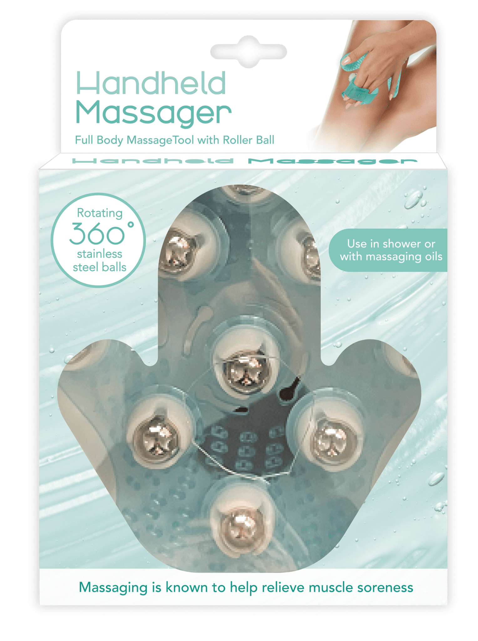 360° Rotating Stainless Steel Ball Massager - Handheld - Brantford Surplus