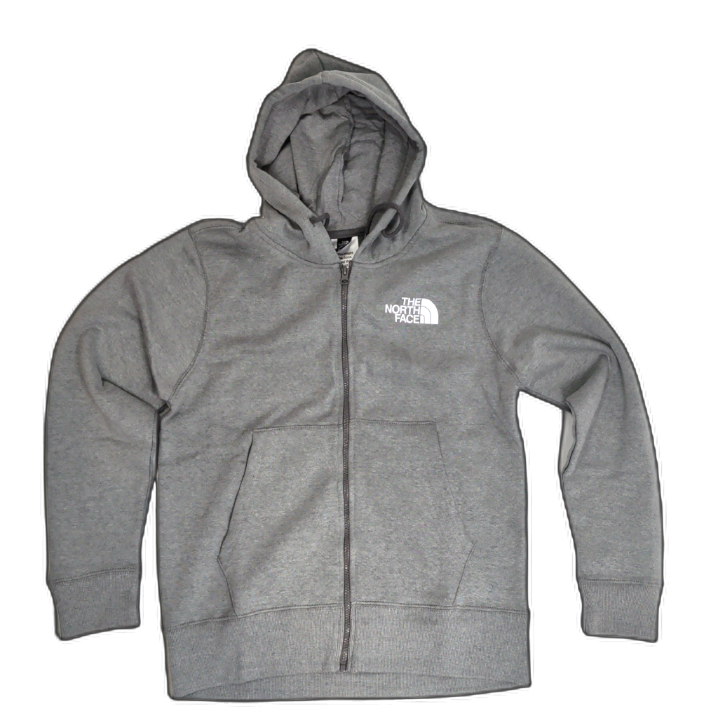 The North Face Men's Zip-Up Hoodie Grey — assorted sizes at Brantford Surplus