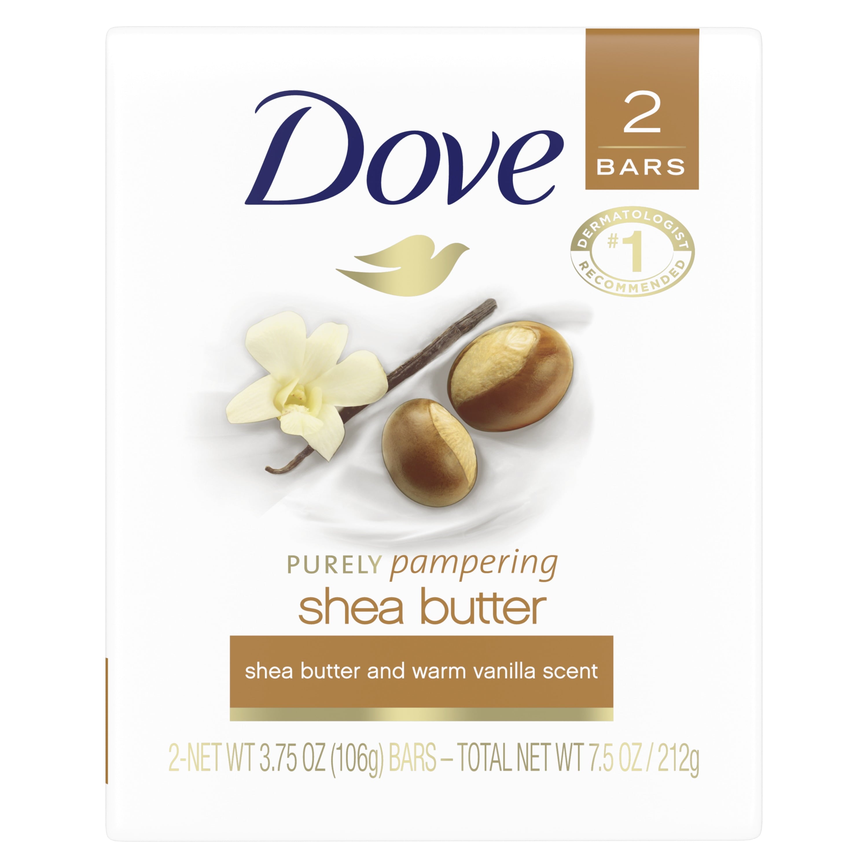 Dove Shea Butter Bar Soap 2-Pack 106g