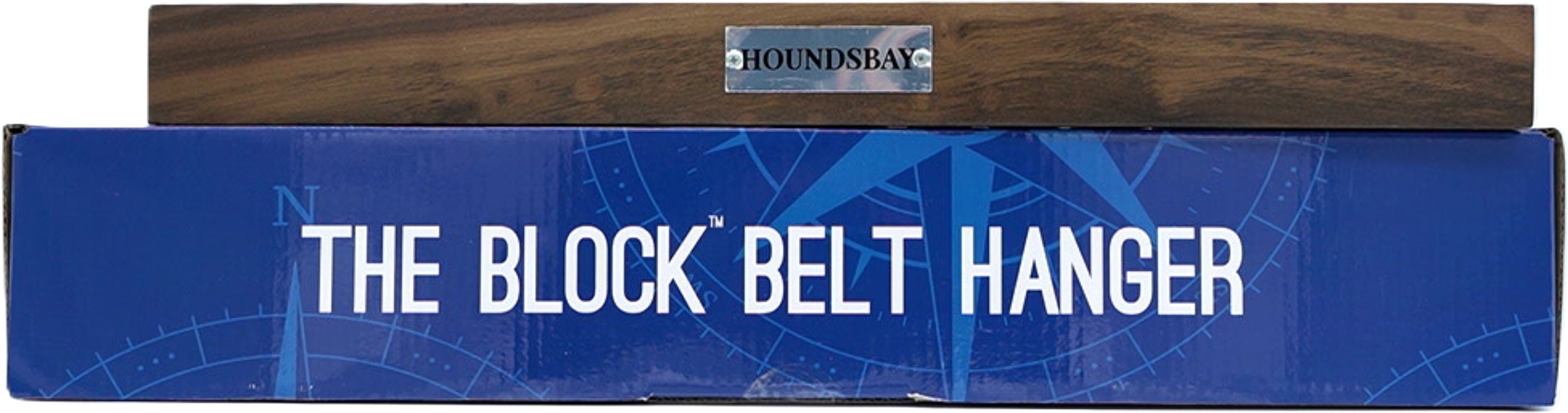 Houndsbay Walnut Belt Hanger Organizer - Holds 17 Belts