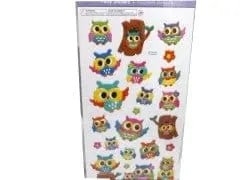 3D Puffy Stickers Tree owls - Brantford Surplus
