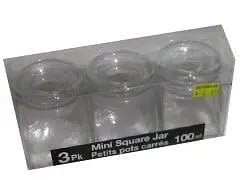 3pcs.100ml.Glass Jar w/Lid - Brantford Surplus