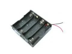 4 AA Battery Holder with Leads - Brantford Surplus