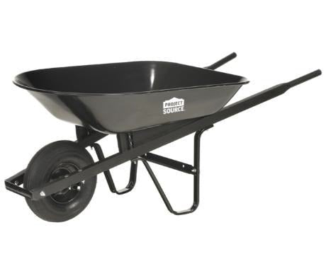 4 Cu Ft Wheelbarrow Hardwood Handles - 14" Tire - Brantford Surplus