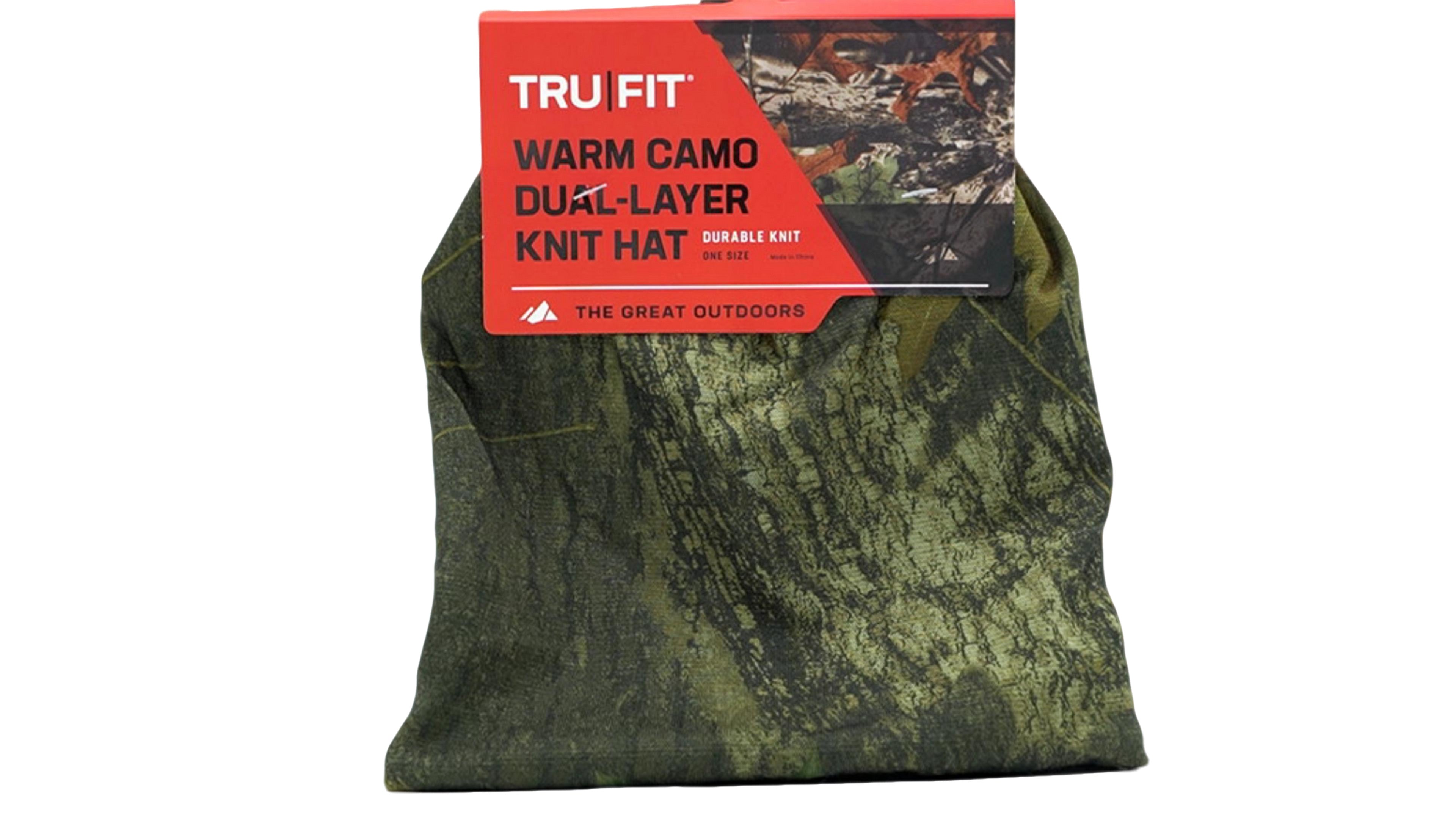 Camo Dual Layer Knit Hat - Warm Winter Beanie