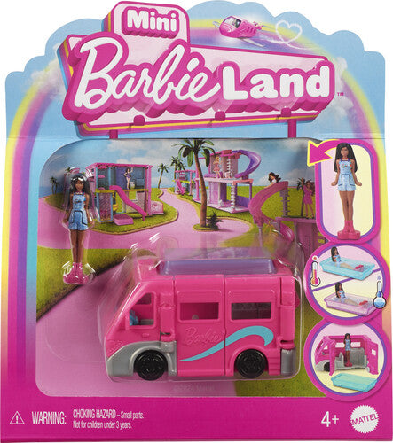 Barbie Mini Doll & Van Playset