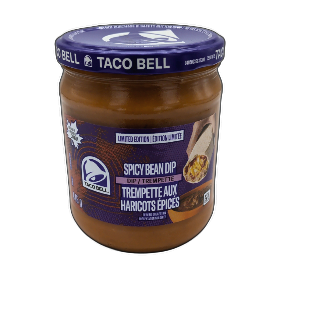 Taco Bell Spicy Bean Dip 445g can